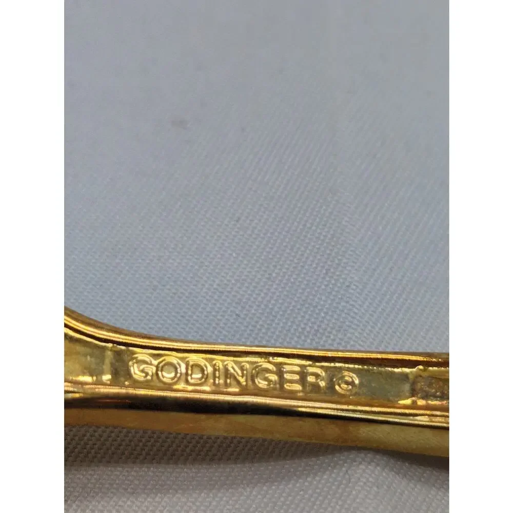 Godinger Grand Master Gold Plated Flatware Service 8 Box Missing Knife Fork VTG